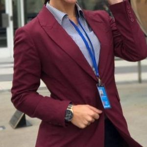 Burgundy Blazer